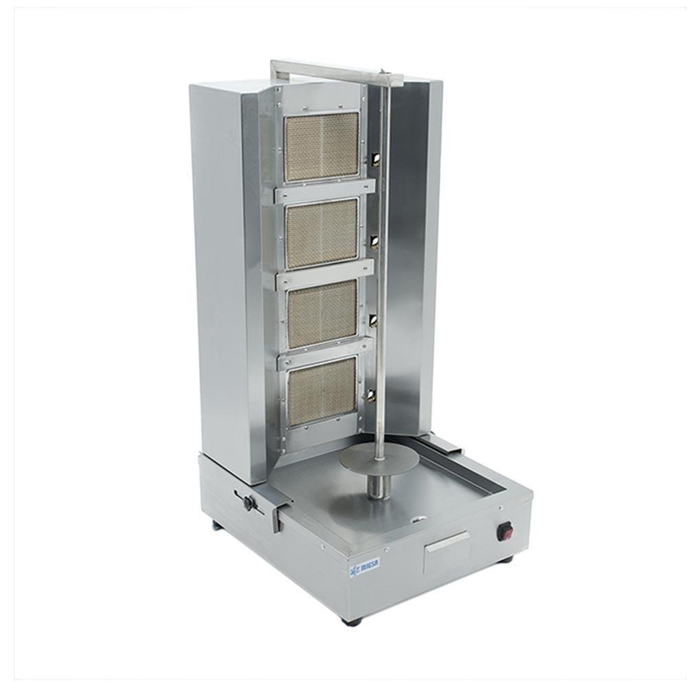 Migsa Bn-Rg04 Asador Doneraky Frente 52 cm Gas 1 Control Acero Inoxidable Gris - Asadores / Grills - Migsa - KitchenMax Store