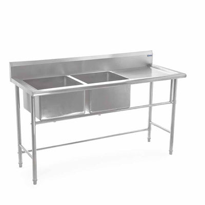 Migsa Bn-S07 Fregadero Doble Tarja Acero Inoxidable. 160 cm. - Fregaderos - Migsa - KitchenMax Store