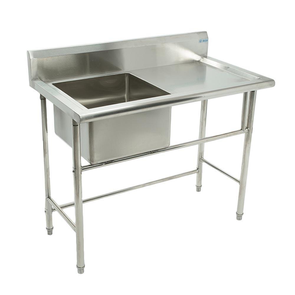 Migsa Bn-S09 Fregadero Sencillo Acero Inoxidable 1 Tarja. 110 cm. - Fregaderos - Migsa - KitchenMax Store