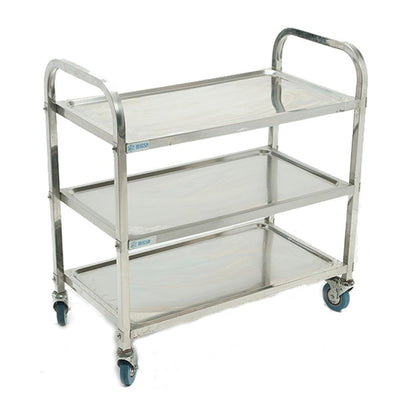 Migsa Bn-T23 Carro De Servicio 2 Entrepaños. Acero Inoxidable. Con Ruedas. 85 cm. - Carros De Servicio - Migsa - KitchenMax Store