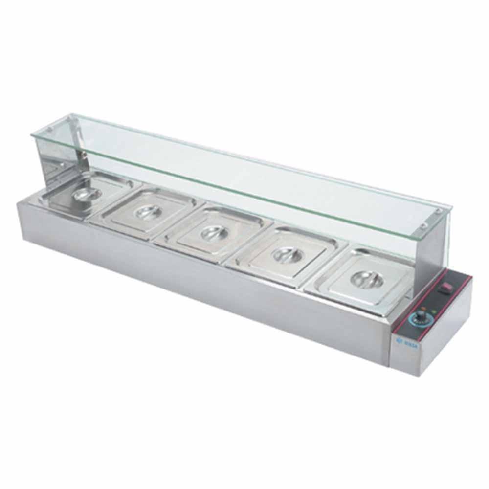 Migsa Bn-b24 Baño María Eléctrico 5 Insertos Acero Inoxidable 120 V - Baños María - Migsa - KitchenMax Store