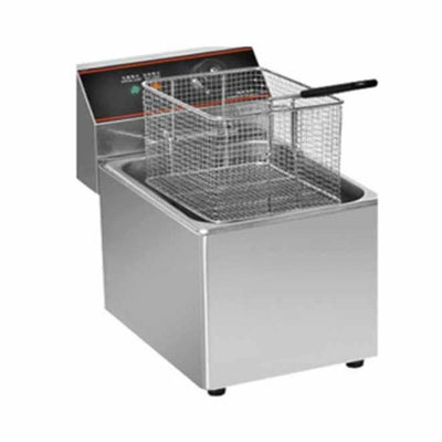 Migsa Ckef1Lts8 Freidora Eléctrica 1 Tina 8 Lts. Termostato Acero Inoxidable 120 V - Freidores - Migsa - KitchenMax Store