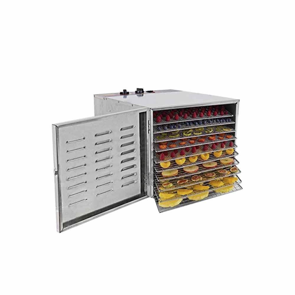 Migsa FD-1 Deshidratador De Alimentos Acero Inoxidable De 10 Rejillas, Frutas, Flores, Verduras, Hierbas - Deshidratadores - Migsa - KitchenMax Store