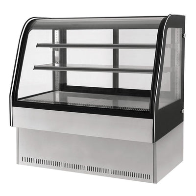 Migsa Gn-1200C2 Vitrina Refrigerada Exhibidora Cristal Curvo. 120 cm. 306 Lt / 10.8 pies - 110 V - Vitrinas / Exhibidores - Migsa - KitchenMax Store