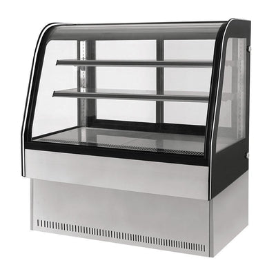 Migsa Gn-900C2 Vitrina Refrigerada Exhibidora Cristal Curvo. 90 cm. 225 Lt. / 7.9 pies - 110 V - Vitrinas / Exhibidores - Migsa - KitchenMax Store