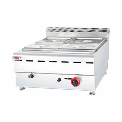 Migsa Hgf-609 Baño Maria Modular 4 Tinas Insertos 2 Quemadores Gas Acero Inoxidable - Baños María - Migsa - KitchenMax Store