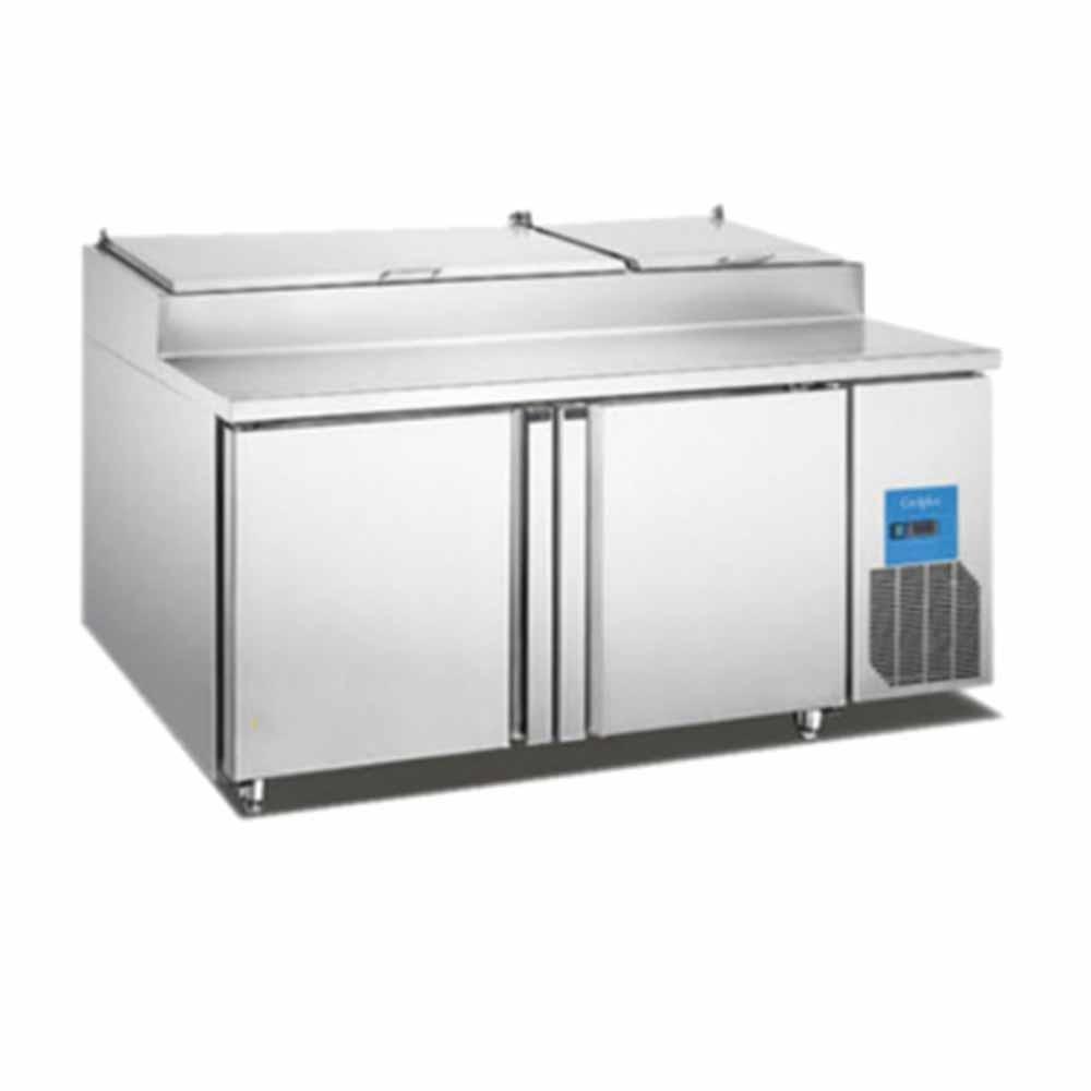 Migsa Picl2 Mesa Preparacion 2 Puertas Acero Inoxidable - Mesa Fría - Migsa - KitchenMax Store