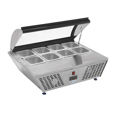 Migsa Rtw-67L Base Refrigerada 8 Insertos Sobre Mesa Tapa 67 Lt. 77 Cm. - Base Refrigerada - Migsa - KitchenMax Store