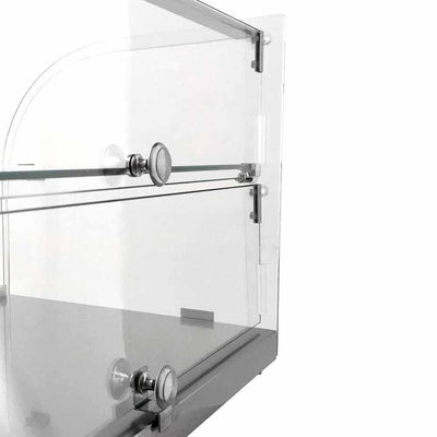 Migsa Rtz-50L Vitrina Exhibidora Neutra Cristal Recto. 55.4 cm. 50 Lts / 1.76 pies. - Vitrinas Neutras - Migsa - KitchenMax Store