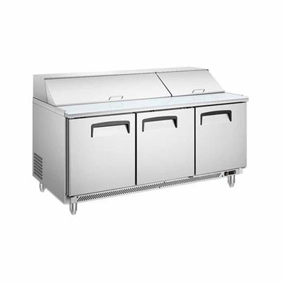 Migsa Scl-3 Mesa Fria 3 Puerta Acero Inoxidable - Mesa Fría - Migsa - KitchenMax Store