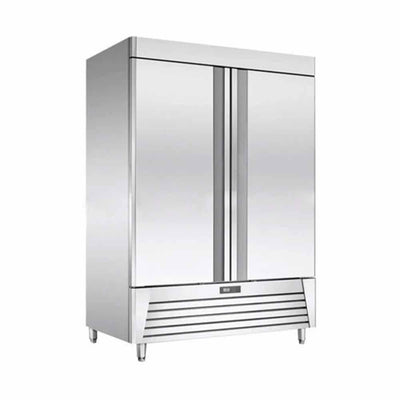 Migsa Ur-54F-2 Congelador Vertical con 2 Puertas Sólidas, 8 parrillas y 47 Pies - 1350 Litros de capacidad. Acero Inoxidable Gris - Congeladores - Migsa - KitchenMax Store