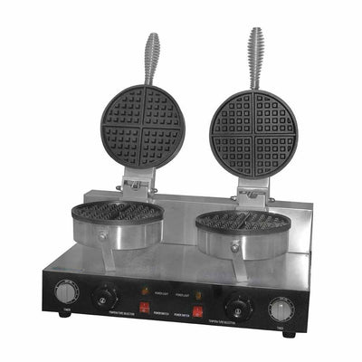 Migsa Uwb-2 Wafflera Tipo Americana Doble Eléctrica Termostato Acero Inoxidable 120 V - Wafleras - Migsa - KitchenMax Store