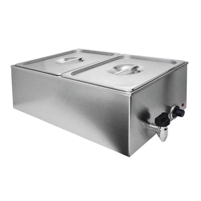 Migsa Zck165At-2 Baño María Rectangular 2 Insertos Acero Inoxidable - Baños María / Chafers - Migsa - KitchenMax Store