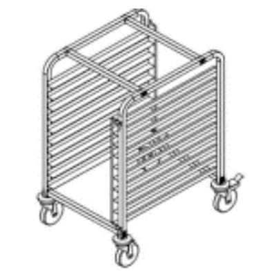 Migsa 6063-T1 Carro Espiguero 10 Charolas para Panaderia - - Migsa - KitchenMax Store