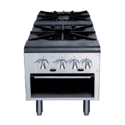Migsa AZL-2-MG Estufon Comercial Gas 4 Controles Acero Inoxidable - - Migsa - KitchenMax Store