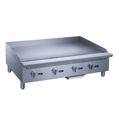 Migsa MGRG-48-MG Plancha Comercial Frente 122 cm Gas 4 Controles Acero Inoxidable - - Migsa - KitchenMax Store