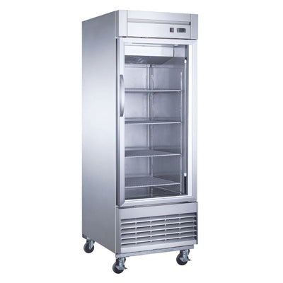 Migsa UR-27C-1G Refrigerador Vertical 1 Puerta Cristal Acero Inoxidable - - Migsa - KitchenMax Store