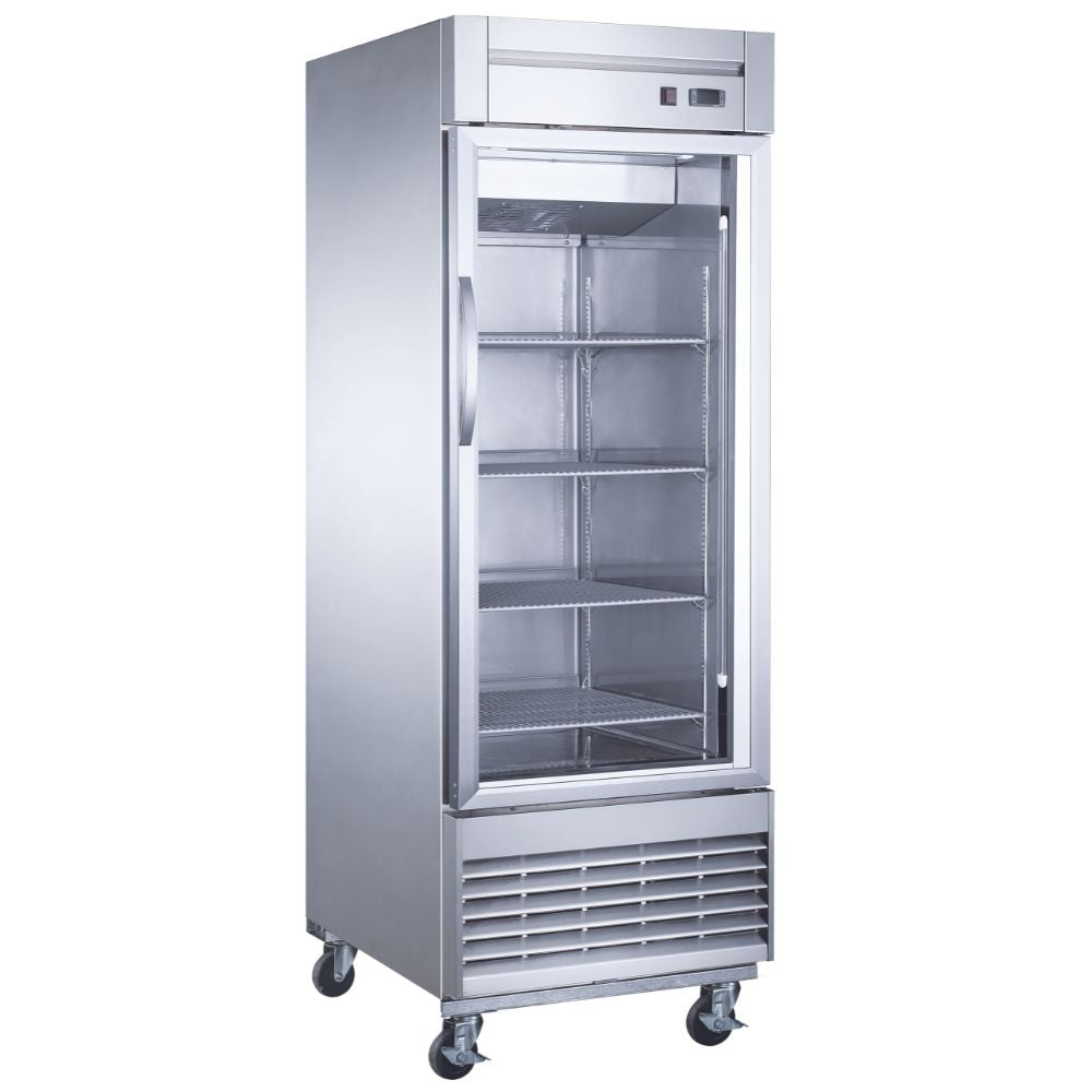 Migsa UR-27F-1G Congelador Vertical 1 Puerta Cristal Acero Inoxidable - - Migsa - KitchenMax Store