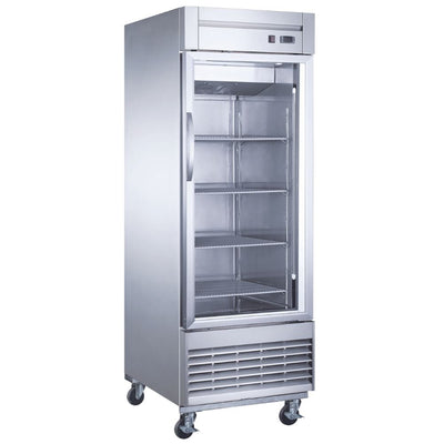 Migsa UR-27F-1G Congelador Vertical 1 Puerta Cristal Acero Inoxidable - - Migsa - KitchenMax Store