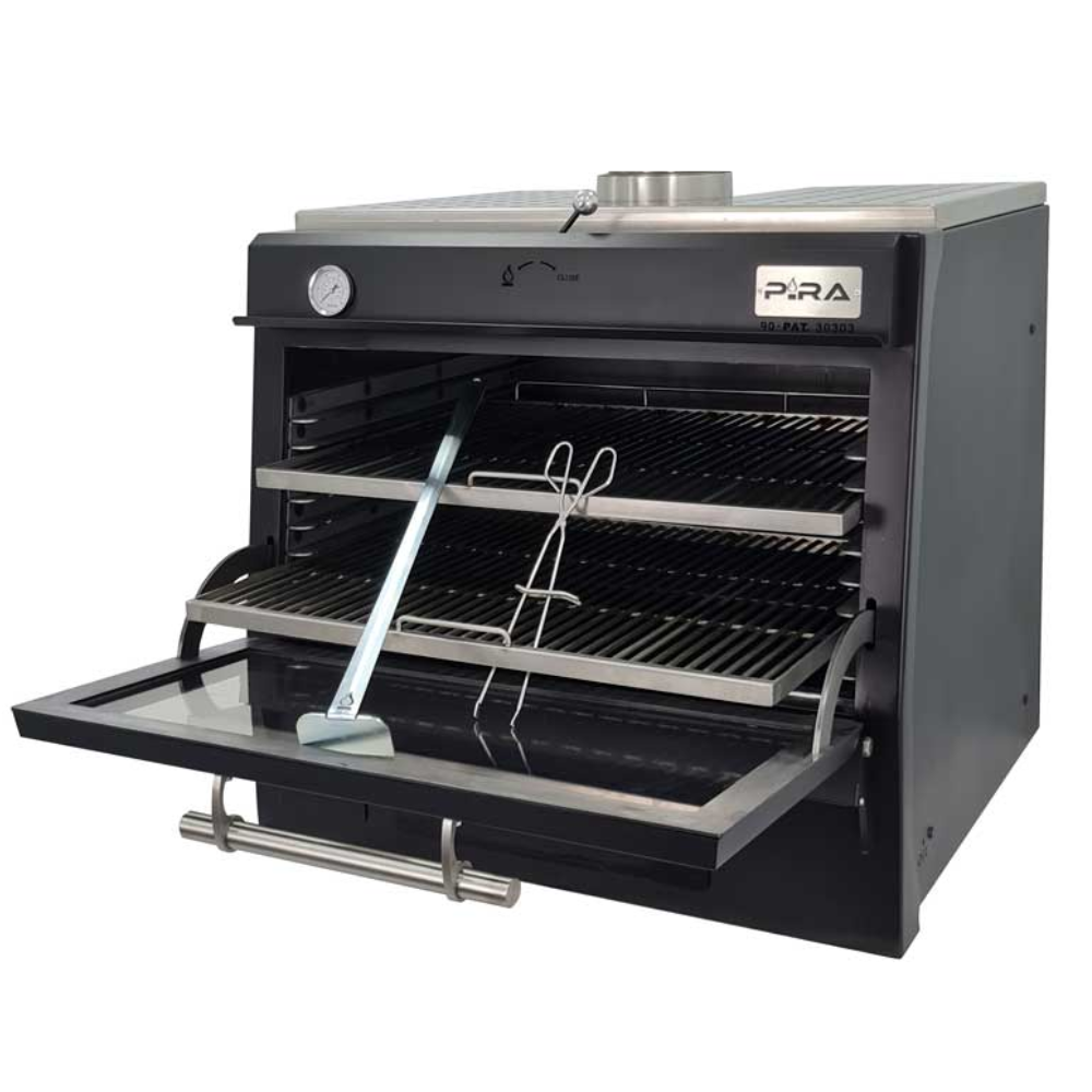 Pira 90 BLACK 500.101 Horno para Carbon y Leña Cocina Gourmet - - Migsa - KitchenMax Store