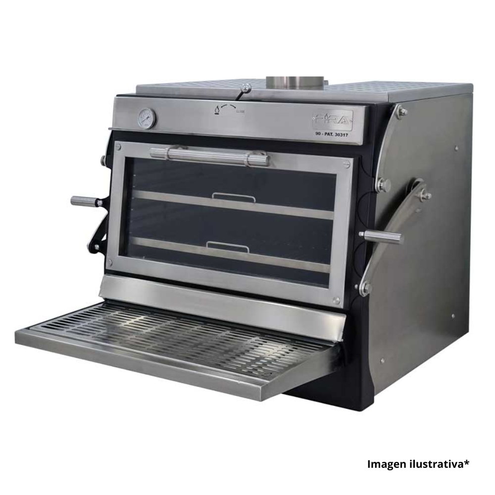 Pira 90 LUX ED 500.104 Horno para Carbon y Leña Cocina Restaurante Gourmet Chef Profesional Buffet Hotel Banquetes Carnes