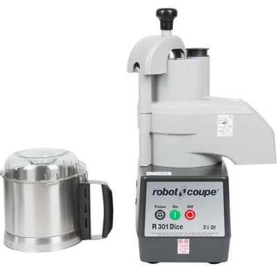 Robot Coupe R301 DICE ULTRA Procesador Alimentos Monofásico Cuchilla Lisa 2 HP - Procesadores Alimentos / Ralladores / Cortadores - Robot Coupe - KitchenMax Store