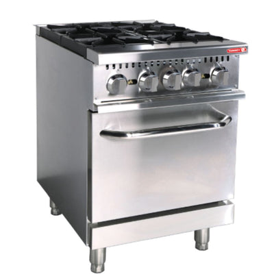 Torrey EST-4QHG CQEST4QH024 Estufa Maestra 4 Quemadores 1 Horno Acero Inoxidable - - Torrey - KitchenMax Store