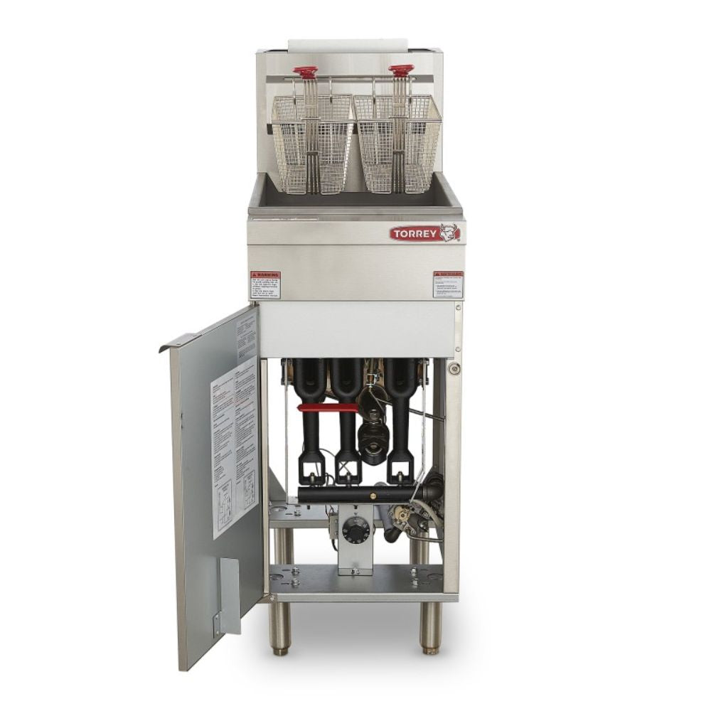 Torrey FRT-20G CQFRG020027 Freidora Gas 20 Litros Acero Inoxidable - - Torrey - KitchenMax Store
