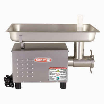 Torrey Fg-12-Ss 0Fg12Ss Molino Transmision Engranes Motor 3/4 Hp Monofasico Acero Inoxidable - Molinos de Carne - Torrey - KitchenMax Store