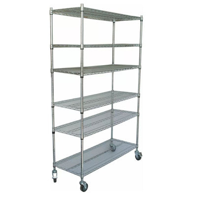 ANAQUEL KITCHENMAX STORE MLM2030709475 | Estante Anaquel | Cromado | 6 Niveles | Cocina Restaurante Organización