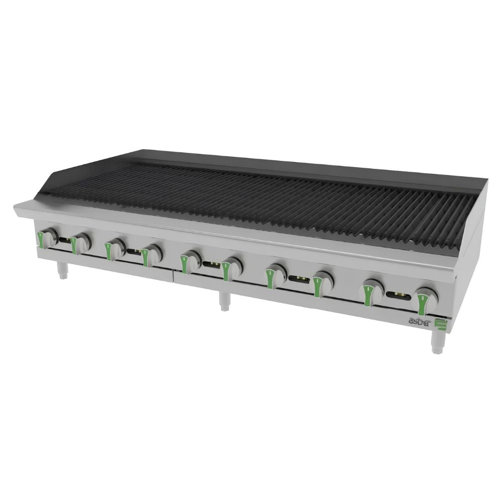 ASADOR ASBER AERB 60 EM | Gas | 10 Quemadores | Acero Inoxidable | Restaurante Cafetería Cocina Industrial Comedor Grill Cortes Cenaduría Hotel | Respaldo Charola Quemador Parilla Restaurante Niveladores Empotrar Base Comedor Uso Rudo Acero Inoxidable Grill Alimento Cocción Preparación Cortes Hotel Cenaduría Cocina Económica Radiante Gourmet