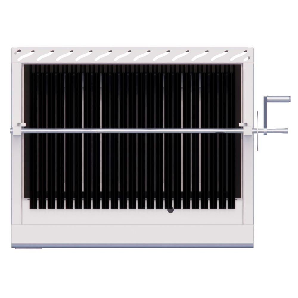 ASADOR DELTA ASR-ARG  | Asador 91.5 CM | Carbón | Charola Recolectora | Recolector de Grasa | Manivela Ejes |  Carnes Vegetales Alimentos