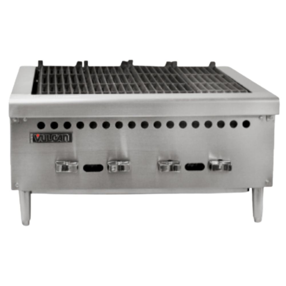 ASADOR VULCAN VCRB25-2 | Asador | Gas | Acero Inoxidable | Parrilla | Quemadores | 1 Cajón | Cocina Industrial Restaurante Cafetería | Hotel Tacos Carne Cortes Asada Mariscos Cocción Cocina Industrial Comida Base Charola Derrames Cafetería Bistró Gourmet Parrilla