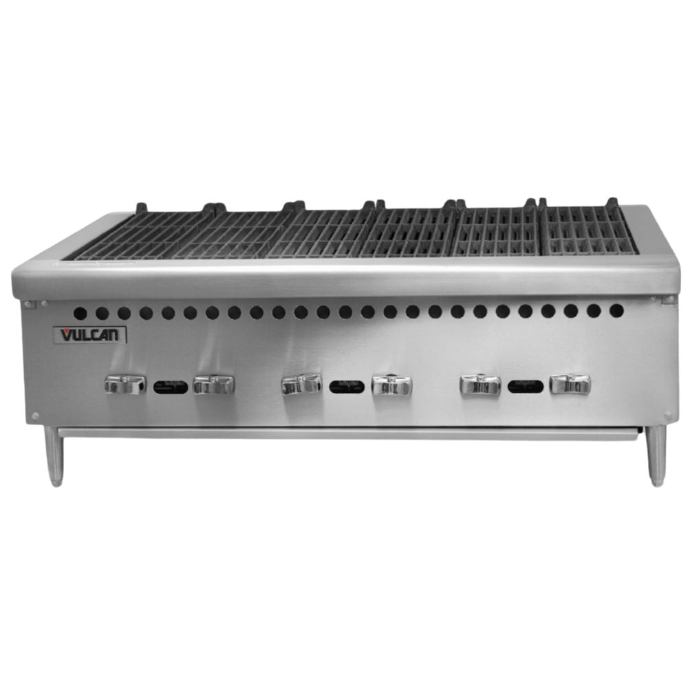 ASADOR VULCAN VCRB36 | Asador | Gas | Acero Inoxidable | Parrilla | Quemadores | 1 Cajón | Cocina Industrial Restaurante Cafetería | Eventos Cocción Alimentos Sabor Vanguardia Tendencia Inova Equipos