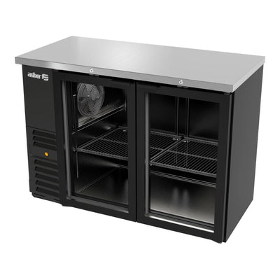 Refrigerador Asber ABBC-24-48-G Hc / Sg-hc, refrigerador contra barra, en acero inoxidable.