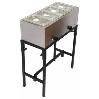 BAÑO MARÍA KITCHENMAX STORE MLM1599728336 | Baño María | Cuatro Insertos | Acero Inoxidable | Buffet Bistro Restaurante