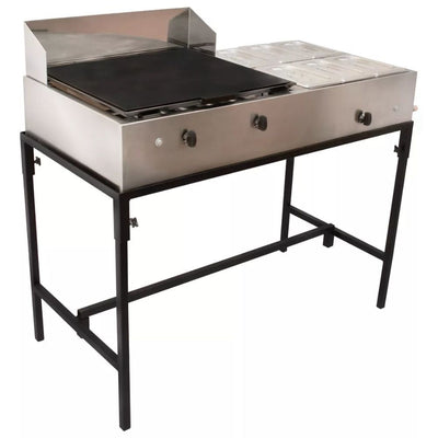 BAÑO MARÍA KITCHENMAX STORE MLM1605344485 | Baño María | 6 Insertos | Acero Inoxidable | Plancha | Buffet Bistro Restaurante