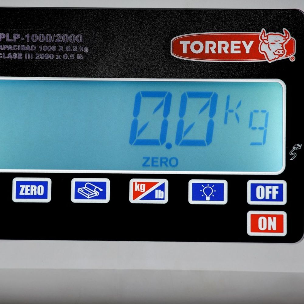 BASCULA ALÁMBRICA PLATAFORMA BAJO PERFIL TORREY 0PLP6000-5 | Bascula Alámbrica Plataforma Bajo Perfil 6000 Kg Función TARA | Electrónica | Almacén Paquetería Comercio | Paqueterias Costales Cajas Paquetes
