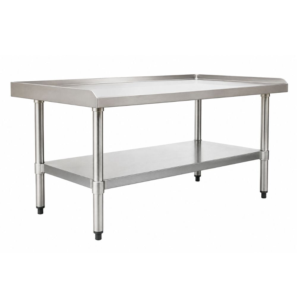 Base Drago BD-2648, base de 3 pies, en acero inoxidable.