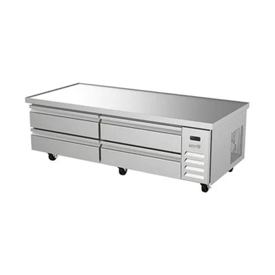 BASE REFRIGERADA ASBER ACBR-72 HC | Base Refrigerada | 4 Cajones | Acero Inoxidable | Controles Electrónicos | Restaurante Buffet Cafetería | Restaurante Cocina Profesional Gourmet Hotel Servicio Banquetes Cafetería Espacios Reducidos Pizzería Hot Dogs Ensaladas Fonda