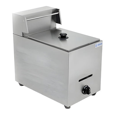 Freidora Migsa BN-71, freidora 1 tina 1 canastilla, en acero inoxidable.