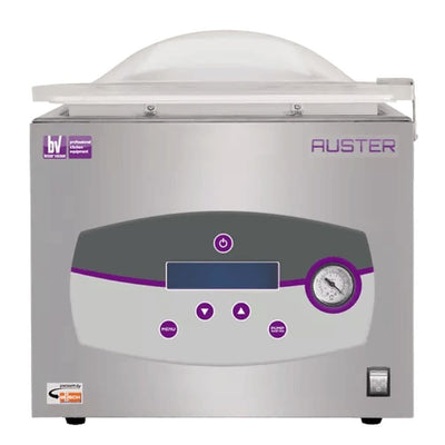EMPACADORA AL VACÍO BESSER VACUUM Auster+ | Empacadora al Vacío | Barra Sellado de 26 cm | Acero Inoxidable | Solidos Vegetales Zanahoria Papa Lechuga