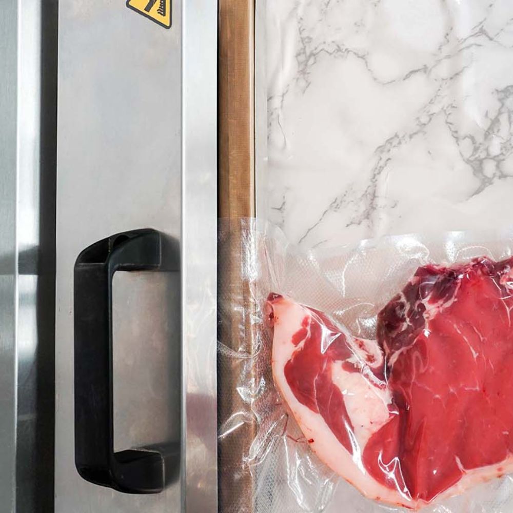 EMPACADORA AL VACÍO BESSER VACUUM Fresh43 | Empacadora al Vacío | Barra Sellado de 43 cm | Acero Inoxidable | Carnes Empacado Alimentos Carnes Empacado Alimentos Pollo Pesaco Mariscos Ambientada