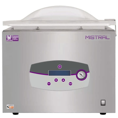 Empacadora al Vacío Besser Vacuum Mistral+, en acero inoxidable.