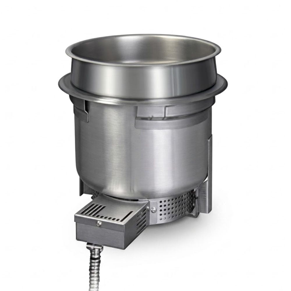 Calentador de Alimentos Hatco HWB-7QTD, warmer redondo para empotrar.