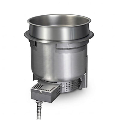 Calentador de Alimentos Hatco HWB-7QTD, warmer redondo para empotrar.