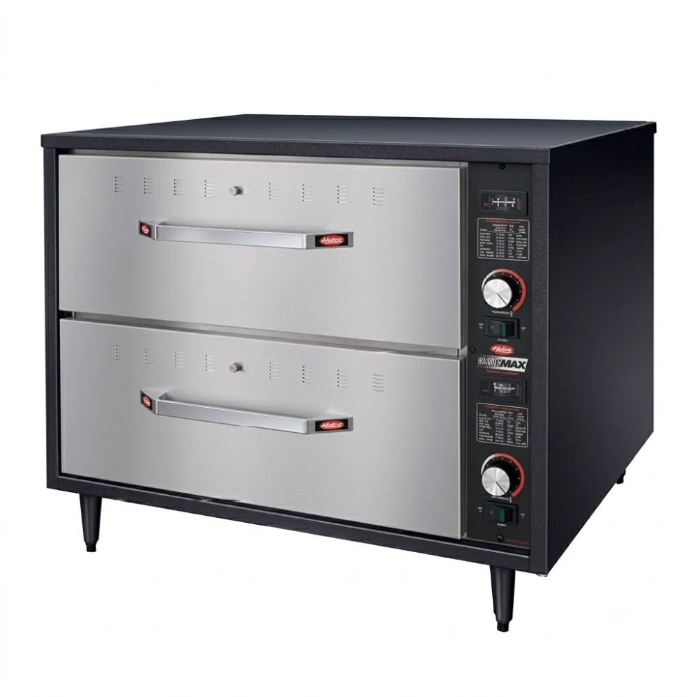 Calentador de Cajón Hatco HDM-2, drawer warmer con patas 2 cajones.