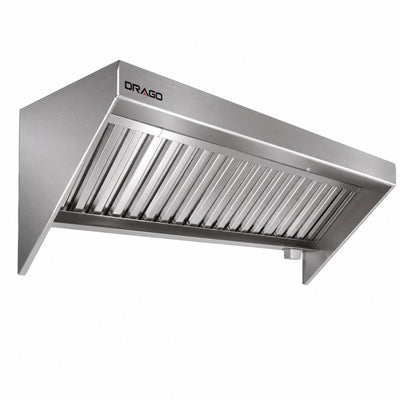 Campana Drago MC-08-00, campana backshelf, en acero inoxidable.