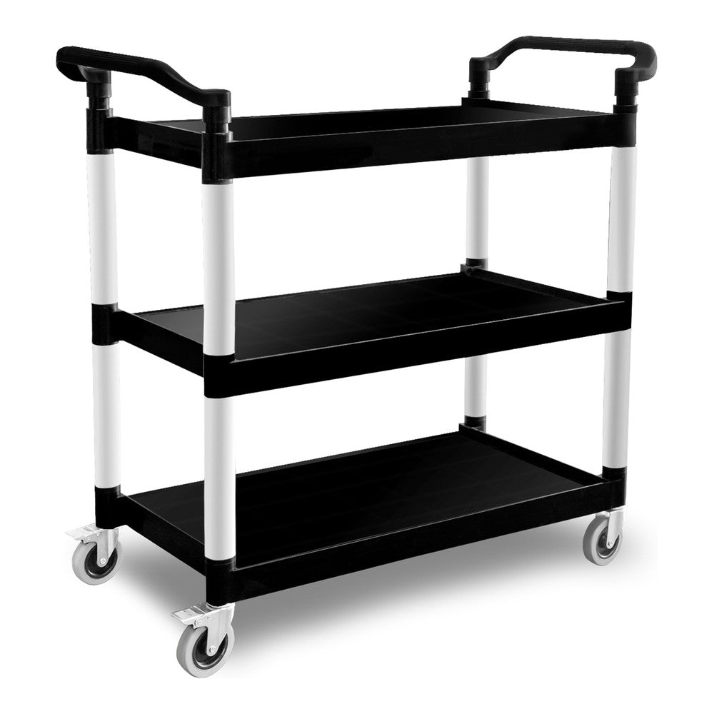 CARRITO DE SERVICIO RHINO CARSEP-03 | Carrito de Servicio 3 Niveles | Capacidad 100 kg | Estructura de Aluminio | Restaurante Hotel Cafetería