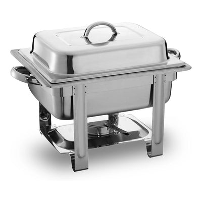 CHAFER RHINO CHEME-4 | Chafer Rectangular Económico | 43 x 30 x 32 cm | Acero Inoxidable | Buffet Banquetes Restaurante